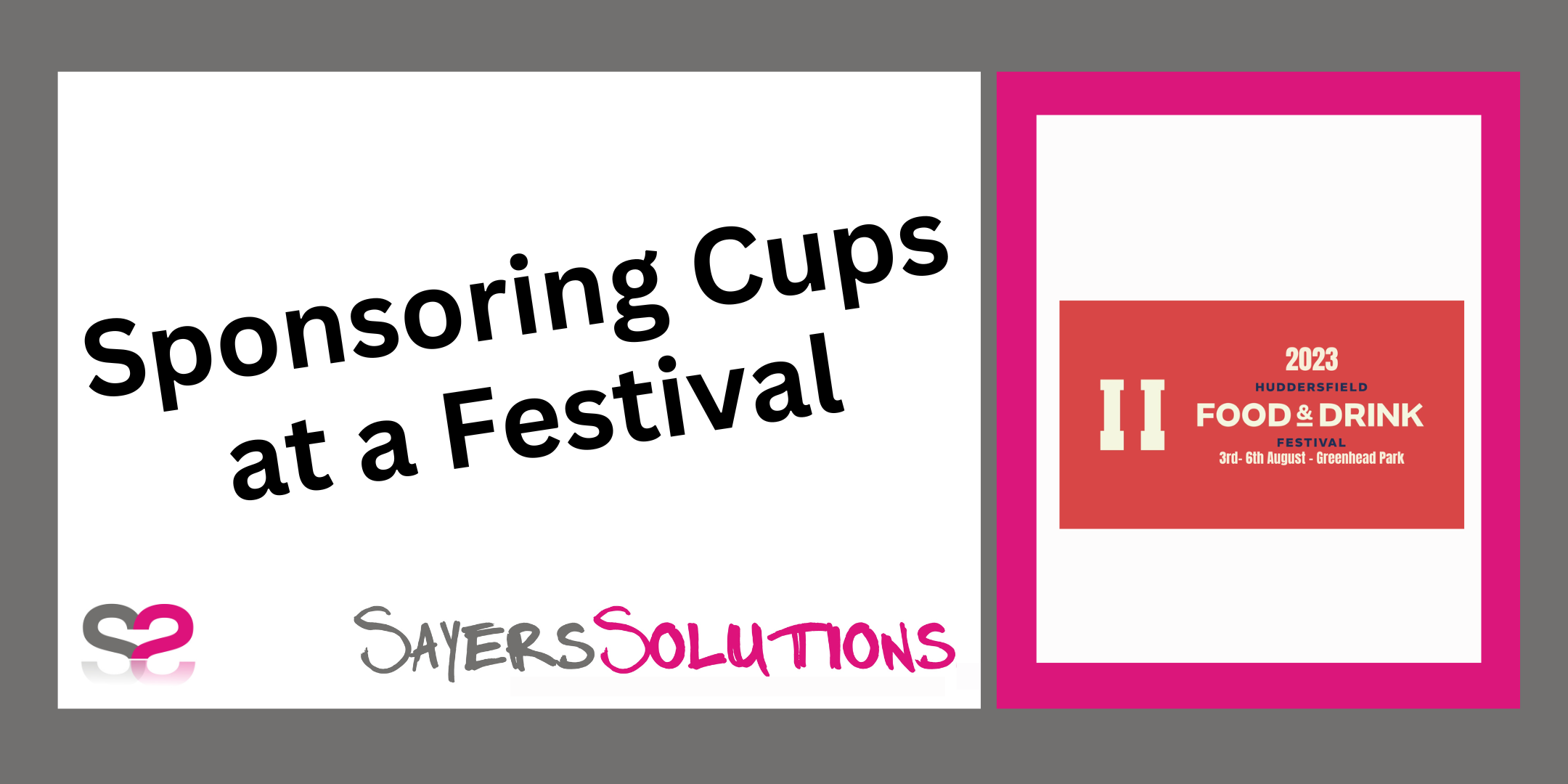 Sponsoring Cups at a Festival